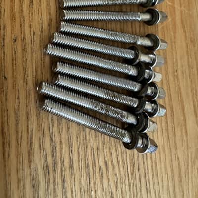 Ludwig Vintage 70s/80s Floor Tom Tension Rods 2.25 Collar To Tip Set Of 12 image 2