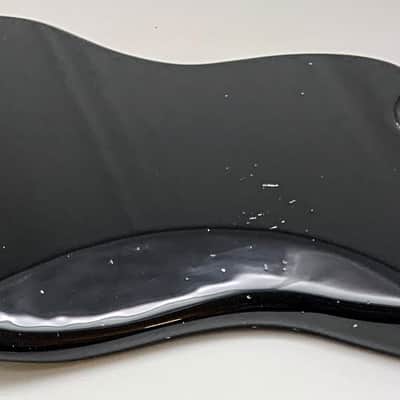 4lbs 7oz BloomDoom Nitro Lacquer Aged Relic Black Jazz-Style Vintage Custom Guitar Body image 10