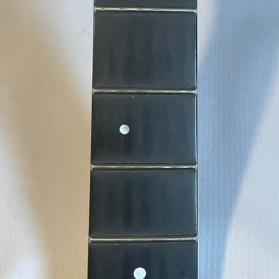 2021 Indonesian Kramer Nightswan Reverse Guitar Neck 24 Fret Floyd Ready Ebony Board Aztec Marble image 9
