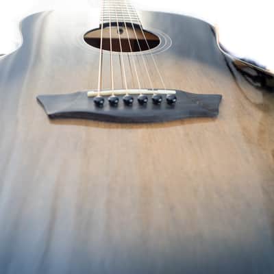 Washburn BTS9CH Bella Tono Novo S9 Studio Body Acoustic Guitar, Gloss Charcoal Burst image 20