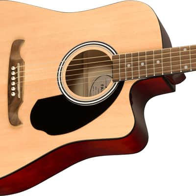 Fender FA-125CE Acoustic Guitar Walnut Fingerboard, Natural image 5