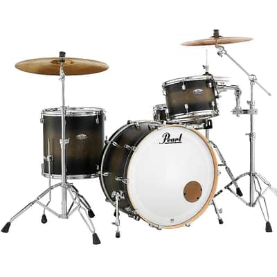 Pearl Decade Maple Satin Black Burst Drums 24x14/13x9/16x16 3pc Shell Pack Drumset NEW Auth Dealer image 1