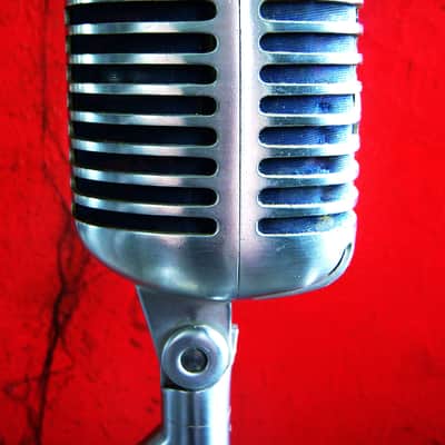 Vintage RARE 1957 Stromberg Carlson MC-41 / Shure 55S variant Satin Chrome w cable & Atlas SO-1B Elvis 55 Super 55 image 14