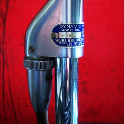 Vintage 1950's Shure 51 dynamic Microphone multi Z w cable image 6