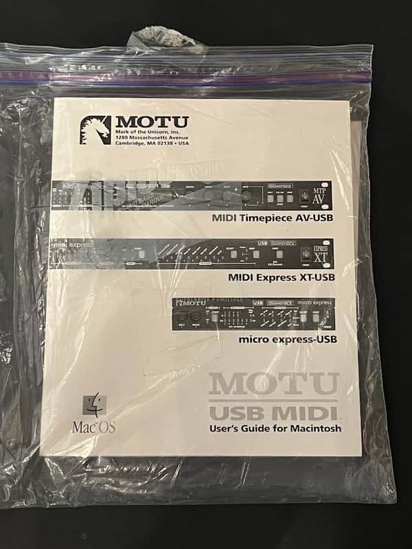 MOTU USB MIDI User's Guide for Macintosh with CD image 1