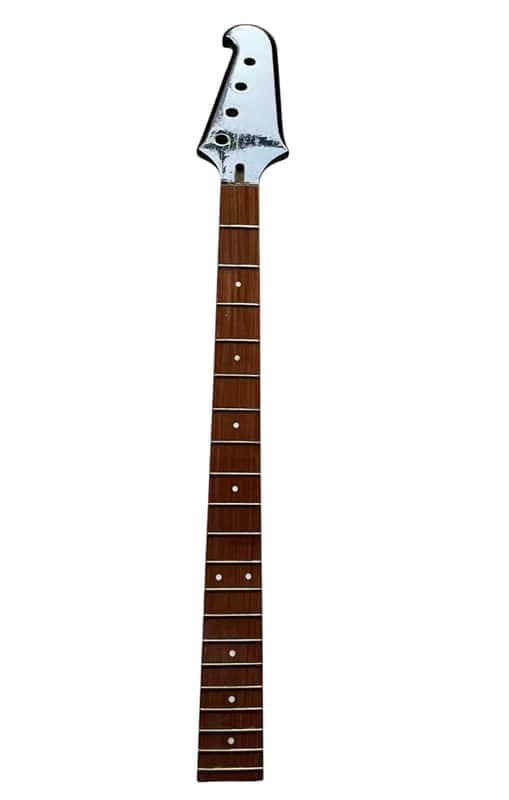 Black Maple Wood 4 String Firebird Bass Style Neck, Rosewood Fingerboard image 1