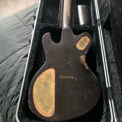 Mondell Custom Guitars Model T “Spanish Galleon” 2023 - Gold Leaf Metal Mosaic Top - Brazilian Rosewood Fingerboard image 7