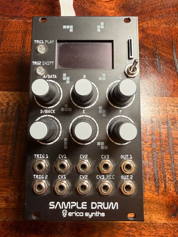 Erica Synths Sample Drum 2014 - Present - Black image 1
