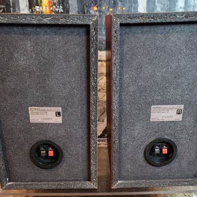 Sony Sony SS-CPX22 is a pair of vintage 2-way passive bookshelf speakers 90s  - Walnut wood image 6