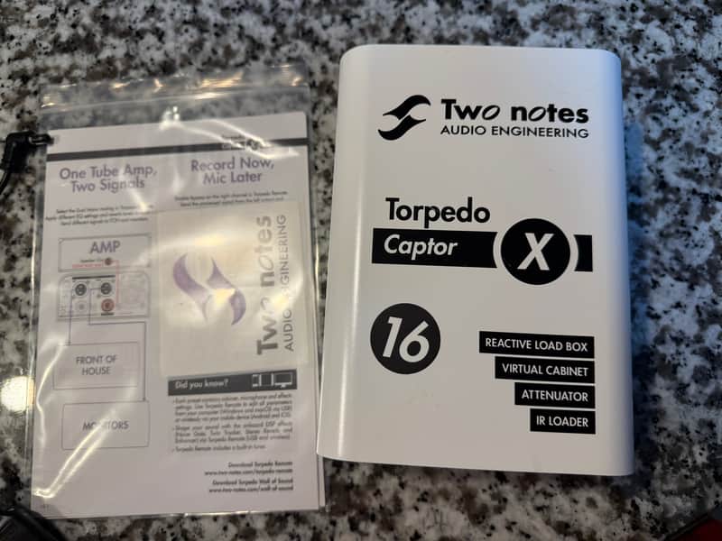 Two Notes Torpedo Captor X 16ohm Stereo Reactive Load Box / Attenuator 2020 - White image 1
