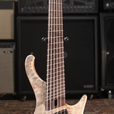 Ibanez EHB1506MS 6-String Electric Bass - Black Ice Flat with Gig Bag - Floor Model image 4