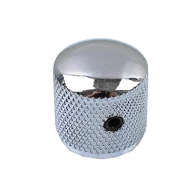 Metal Volume Tone Dome Tone Guitar Speed Control Knobs with Allen Keys Screws Set for Fender Strat Telecaster Gibson Les Paul Electric Guitar or Bass, Chrome Pack of 4 Pcs image 2