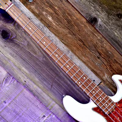 Keith Holland J Bass-ANS #1315 - Vintage White image 9