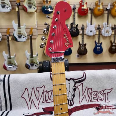 2026 Fender Custom Shop Wild West Lightning Stratocaster Floyd Rose HH Maple Neck Matching Color Large Headstock 22 Frets NOS Fiesta Red 8.10 lbs image 7