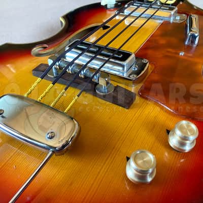 TEISCO FB-2 1968 w/HSC SCROLL HEAD VIOLIN BASS VINTAGE MIJ *RARE* image 24