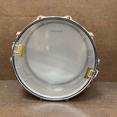 Ludwig LU6514SL Supralite 6.5x14" 10-Lug Steel Snare Drum with P88I Strainer 2021 - Present - Polished Steel image 4