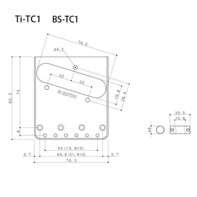 NEW Gotoh Ti-TC1 TITANIUM Saddles BRIDGE for Fender Tele Telecaster - NICKEL image 3
