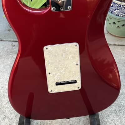 Fender American Double Fat Stratocaster with (Scalloped) Rosewood Fretboard 2000 - 2002 - Candy Apple Red image 9