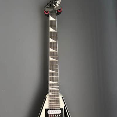 Jackson JS Series JS32T Rhoads with Amaranth Fretboard 2019 - Present - White with Black Bevels image 2