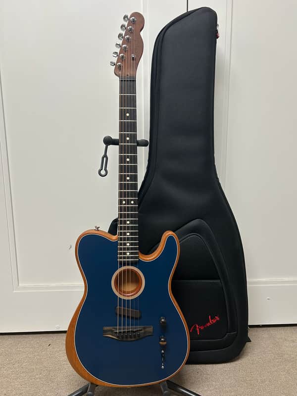 Fender American Acoustasonic Telecaster Acoustic Electric Guitar - Steel Blue