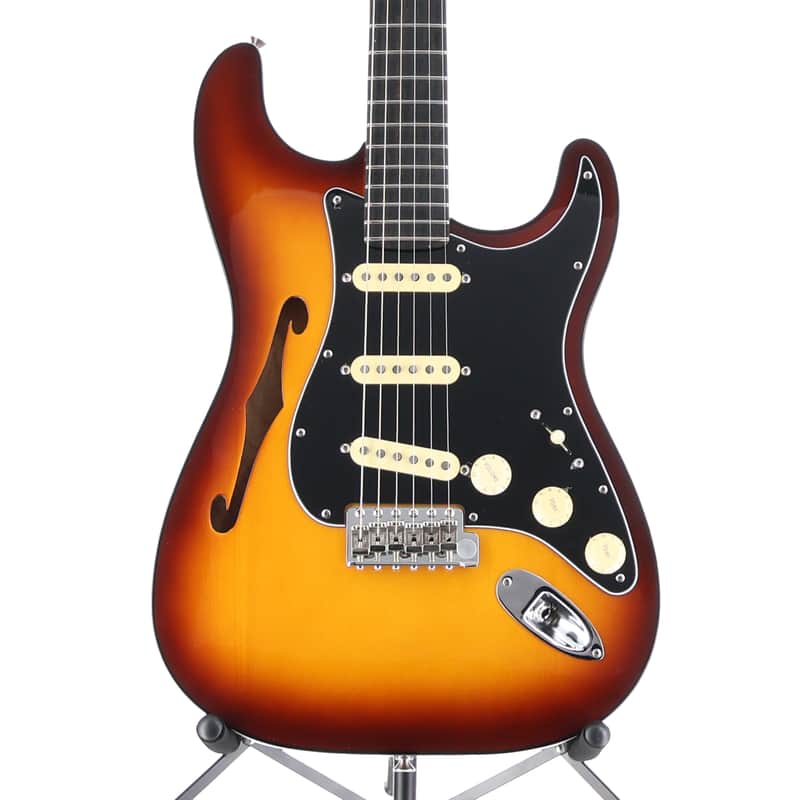 Fender Limited Edition Suona Stratocaster Thinline, Ebony Fingerboard, Violin Burst (M7)(53175) (53175) image 1