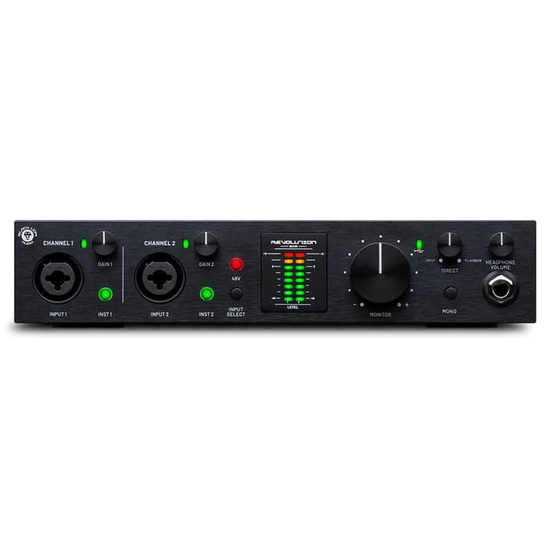 Black Lion Audio Revolution 2x2 USB Type-C Audio Interface 2021 - Black image 1