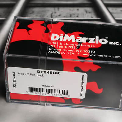 DiMarzio DP249BK Area J Jazz Bass Pickup Set - Black / Nickel Pole Pieces image 2