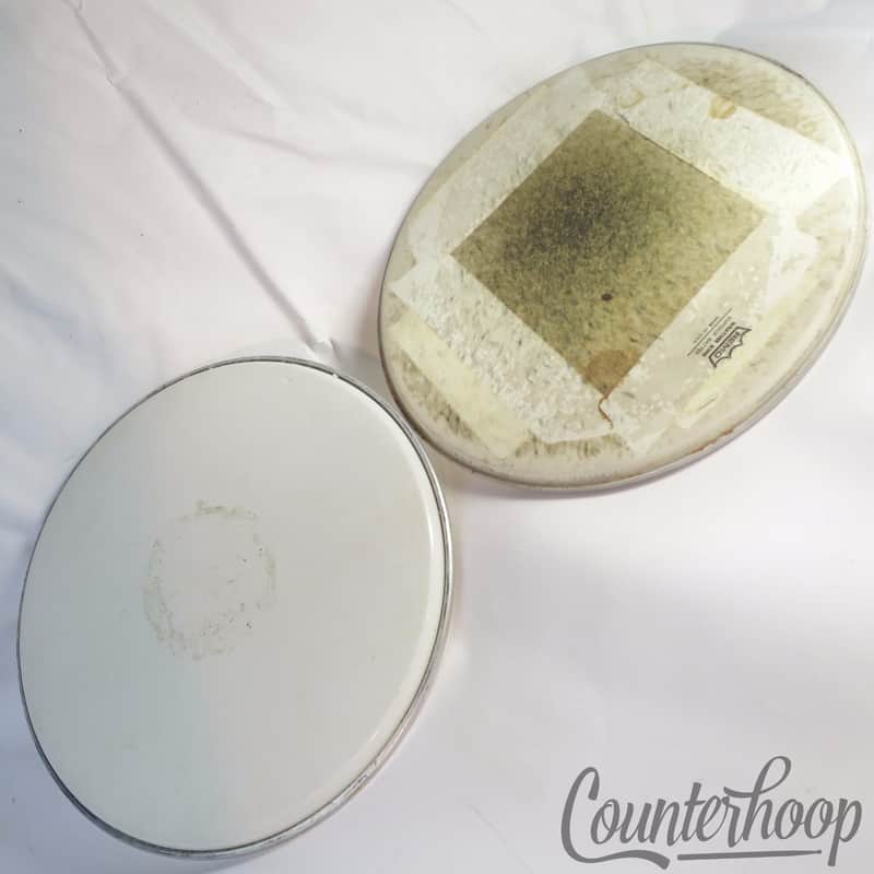 Remo 2x 14"Emperor Coated+White Tom/Snare Drum Heads Batter/Resonant WeatherKing image 1