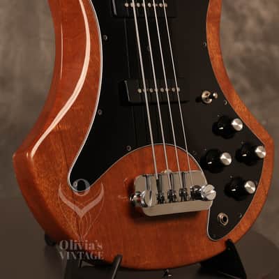 1977 Guild B 302-F FRETLESS Bass Natural Mahogany image 10
