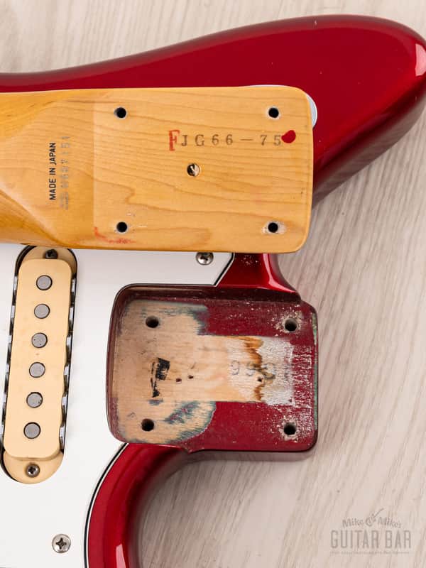 1986 Fender Jaguar '62 Vintage Reissue JG66-75 Candy Apple | Reverb