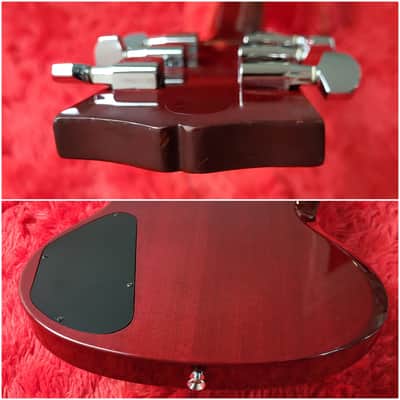 Samick SG-1P (SG Jr. Junior) 1989-1990 - Cherry - Set Neck With Long Tenon - Made in Korea MIK image 17