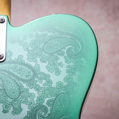 FENDER USA Custom Shop 68 Reissue Telecaster NOS "Green Paisley + Maple" (2025) image 20