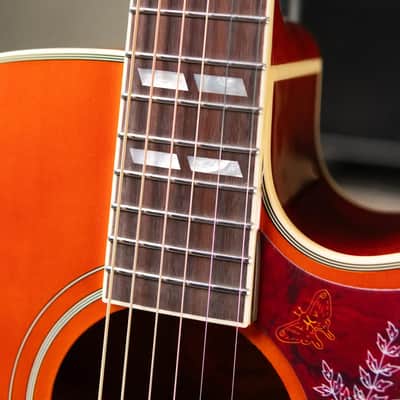 Epiphone Hummingbird Standard EC Acoustic/Electric Guitar - Cherry Sunburst image 11