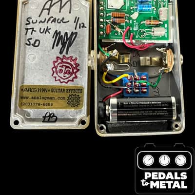 Analogman Sun Face TI-UK Germanium Fuzz with Sun Dial Knob 2008 - 2017 - Gold X16795 image 7