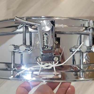 Sonor D-420 Phonic 14x4" 10-Lug Ferro-Manganese Steel Piccolo Snare Drum 1982 - 1994 - Chrome-Plated image 6