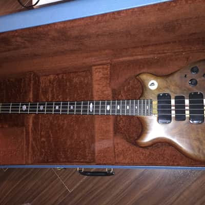 Alembic Short scale bass series 1 1979 Burl Walnut image 6