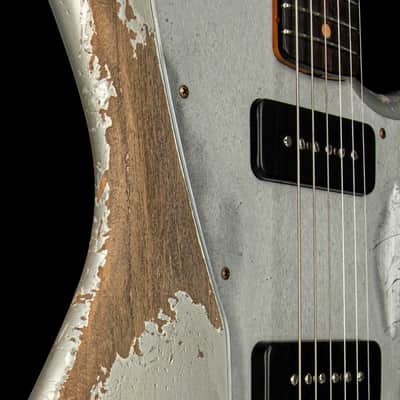 Mint Fender Custom Shop NAMM Masterbuilt Apprentice Dylan Delpizzo-Howell 1962 Jazzmaster Ultra Heavy Relic - Inca Silver #78858 image 10