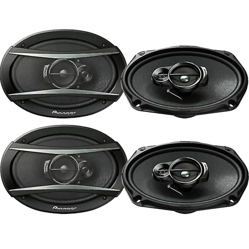 2 Pair Pioneer TS-A6960F 6x9" 4-Way 450Watt Coaxial Car Audio Speakers image 1