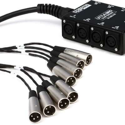 Hosa Little Bro' 8x0 Sub Snake - 50 foot  Bundle with Behringer P2 Ultra-Compact Personal In-Ear Monitor Amplifier image 2