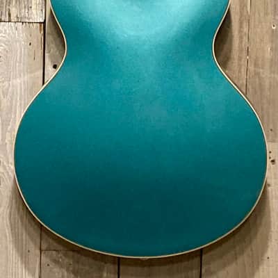 New D'Angelico Premier DC Semi-Hollow Double Cut, Stop-Bar Tailpiece, Ocean Turquoise, Buy Indie! image 9