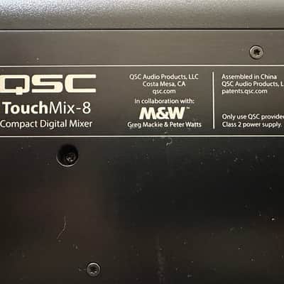 QSC TouchMix-8 Touch Screen Compact Digital Mixer incl case and 19" rack mount image 10