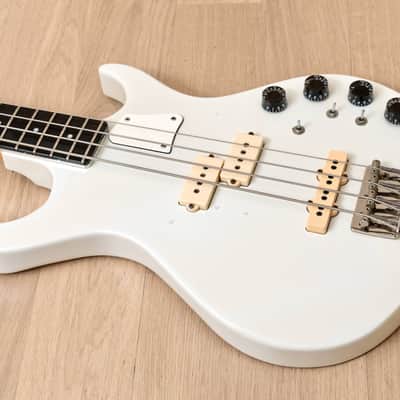 1981 Kramer DMZ 5000 Vintage Aluminum Neck PJ Bass, White image 9