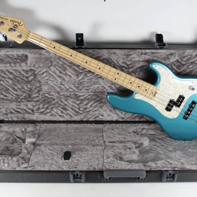 2018 Fender American Elite Precision Bass Ocean Turquoise Noiseless Pickup + OHSC USA 2010s image 1
