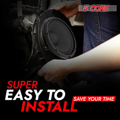 5 Core 10" Subwoofer Speaker 300W RMS Full Range Car Audio Sub Woofer 4 Ohm Bass Replacement Driver image 13