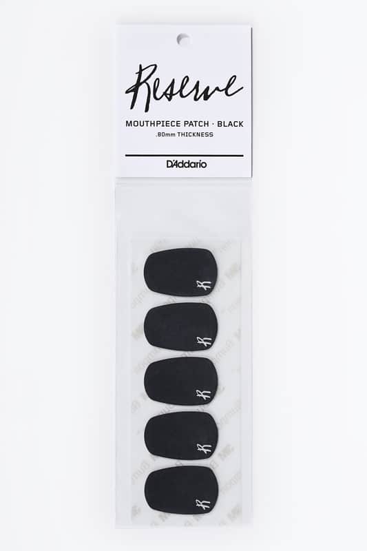 Rico RMP01B Reserve Mouthpiece Patches Black, (5-Pack) image 1