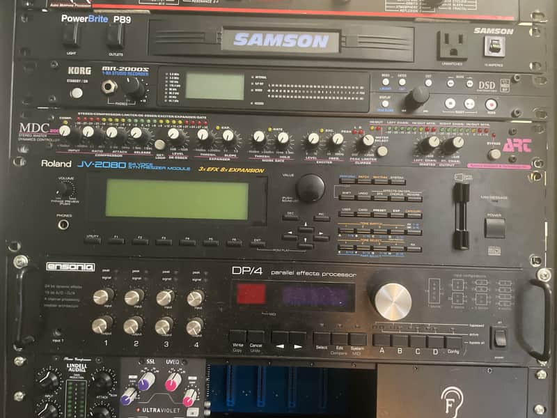 Roland JV-2080 64-Voice Synthesizer Module 1997 - 2000 - Black image 1