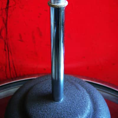 Vintage 1940's era Atlas Sound DS5 cast iron microphone desk stand Shure Electro Voice DS7 DS10 # 1 image 3