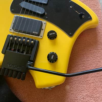 Klein Steinberger Baritone Guitar - Holdsworth Style 1997 Yellow image 3