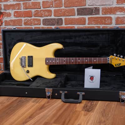 ESP Custom SE Strat Olympic White 1980s w/Hard Shell Case | Reverb