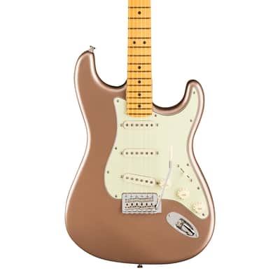 Fender American Professional Classic Stratocaster Maple Faded Firemist Gold w/bag image 1